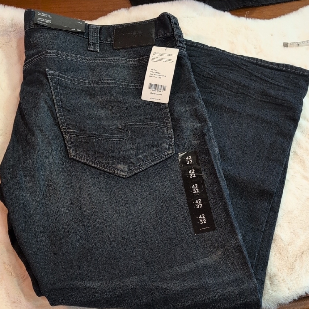Silver Jeans Men's Deep Indigo Relaxed Jeans